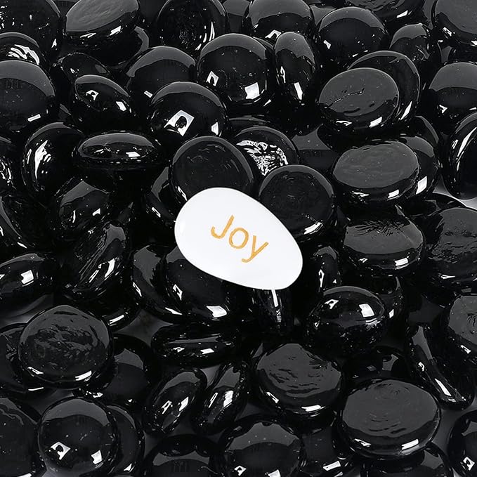 5LB Fire Glass Beads Flat Glass Marbles by Ausluru