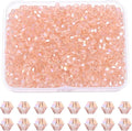 PATIKIL 1000pcs 4mm Bicone Glass Crystal Beads, Faceted Glass Spacer Beads by PATIKIL