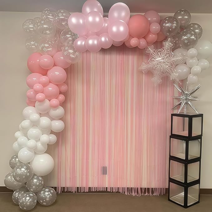 Pink Winter Wonderland Balloons - Image 6