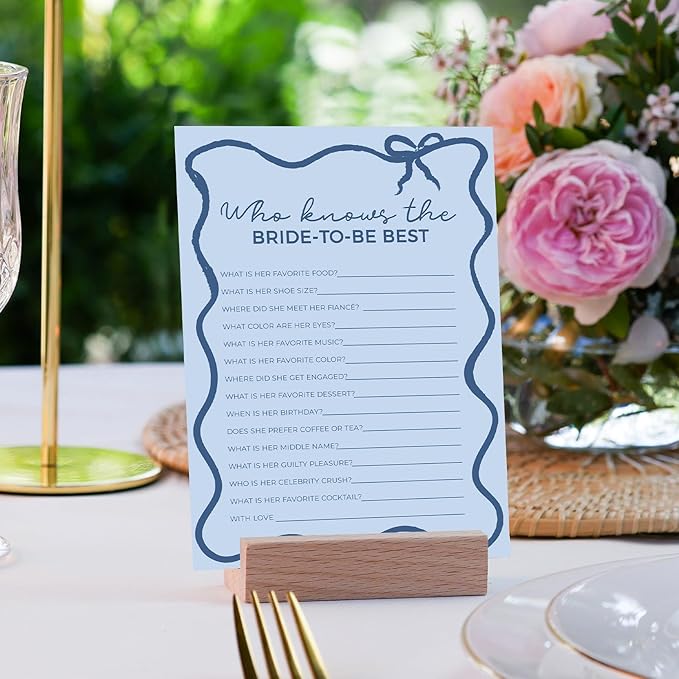 DEEKA 30 PCS Bridal Shower Games Card - Image 6