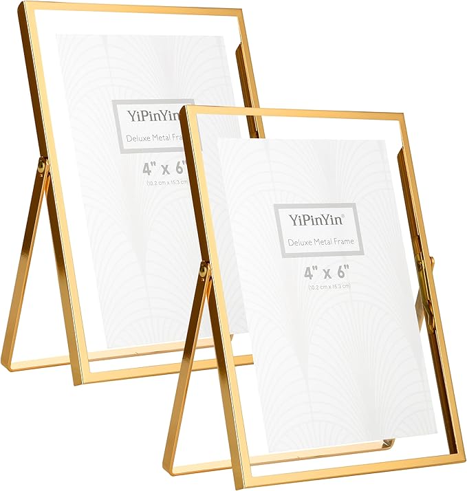 Gold 5x7'' Floating Frame Set of 2, - Image 9