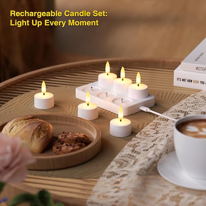 Flameless Tea Lights Candles - Image 3