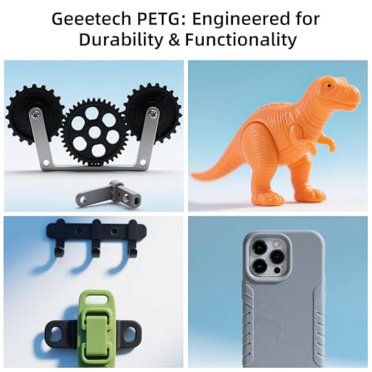 Geeetech Transparent PETG Filament 1.75mm, 1 KG Neatly Wound Spool 3D Printer - Image 5