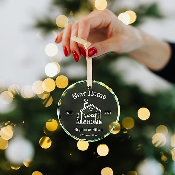 New Home Ornament 2025, Personalized Christmas Ornaments, House Warming Gifts - Image 3