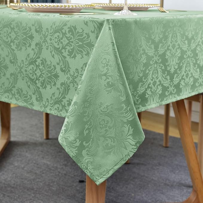 SASTYBALE Summer Tablecloth Rectangle, Spill-Proof Wrinkle Resistant Jacquard by SASTYBALE