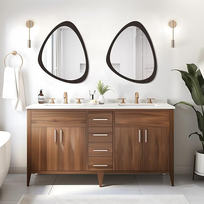 WallBeyond Asymmetrical Mirror, Irregular Wall Mirror, Wall Mirrors Decorative - Image 7