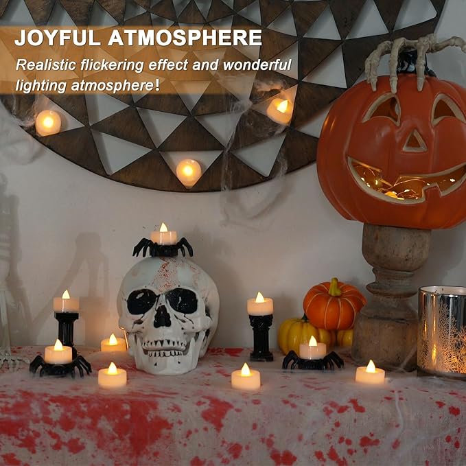 BEICHI Flameless Candles, LED Tea Lights Candles Battery Operated, Flickering - Image 8
