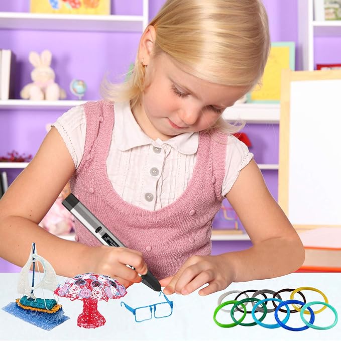 3D Pen 3D Printer Filament, 24 Colors 1.75mm PLA Filament Pack, High-Precision - Image 5