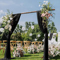 Black Wedding Arch Draping Fabric 29" x 20 FT Black Drapes by DeZerlor