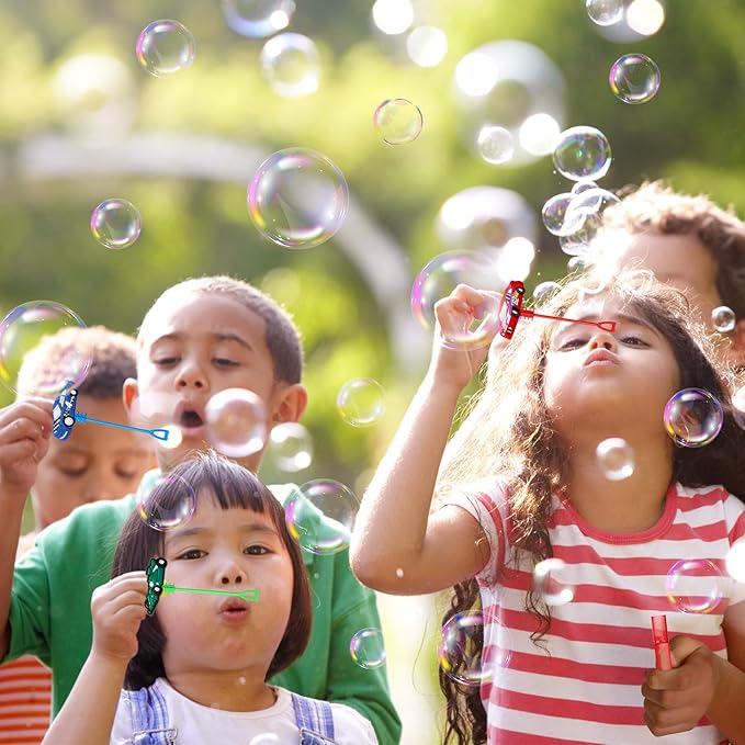 AMFZON 24Pcs Race Car Party Favors Bubble Wands - Image 6