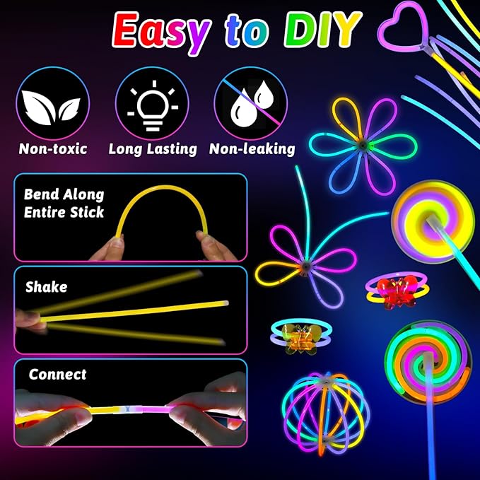 156PCS Glow in The Dark Party Supplies - Image 4