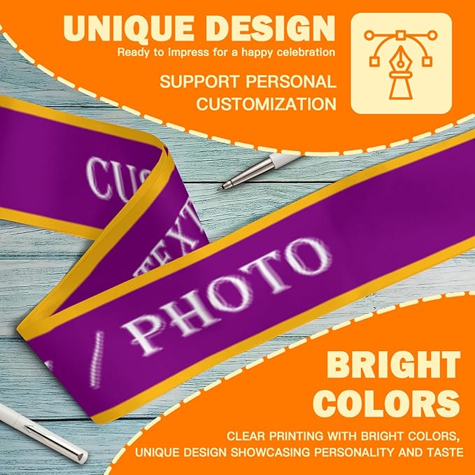 Custom Sash, Personalized Birthday Sash - Image 4