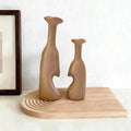 Heart Shaped Small Ceramic Vases Set of 2 Home Decor Boho Vase Modern Matte by Unknown