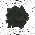 Rectangular Black Biodegradable Confetti – Fluttering Tissue Paper Confetti by UltimateConfetti