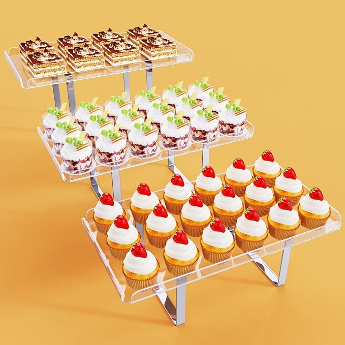 3 Pieces Cupcake Stand Holder, Parties Events by BAKZON