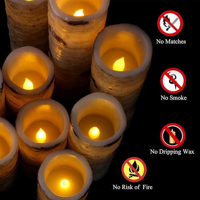 Flameless Flickering LED Candles - Image 4