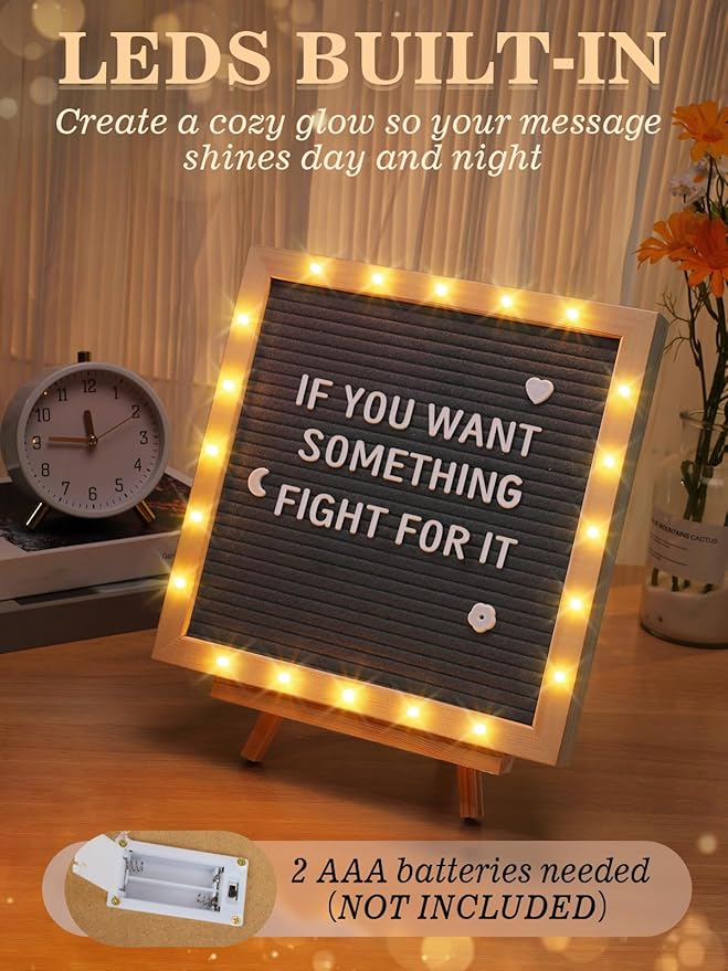 Light up Changeable Felt Letter Board Sign - Image 3