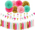 Mint Blush Hot-Pink Gold Party-Decorations by OURUOLA