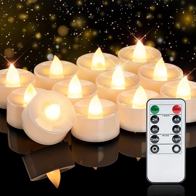 Homemory 12pcs Flameless LED Tea Lights by Homemory