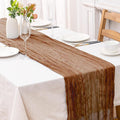 2 Pcs Terracotta Cheesecloth Table Runner by Unknown