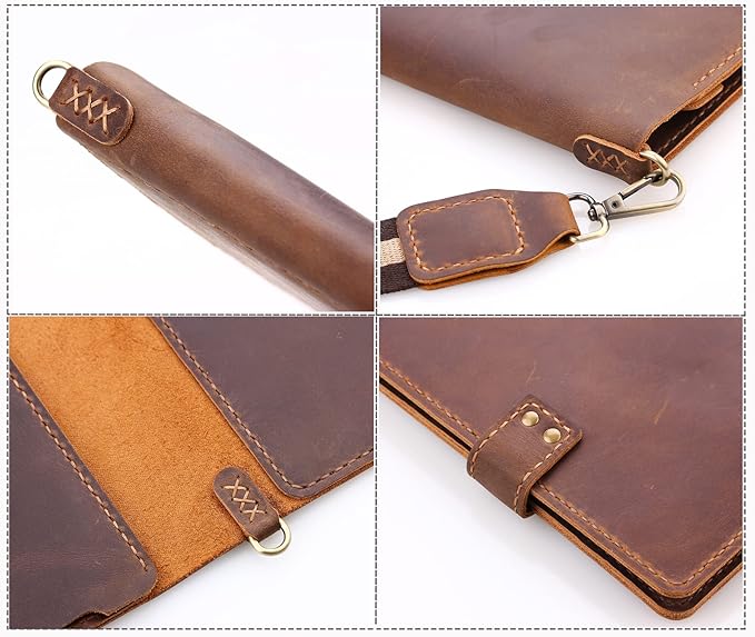 Robrasim Handmade Leather Sketchbook Cover, Artist Sketch Pad Holder - Image 5