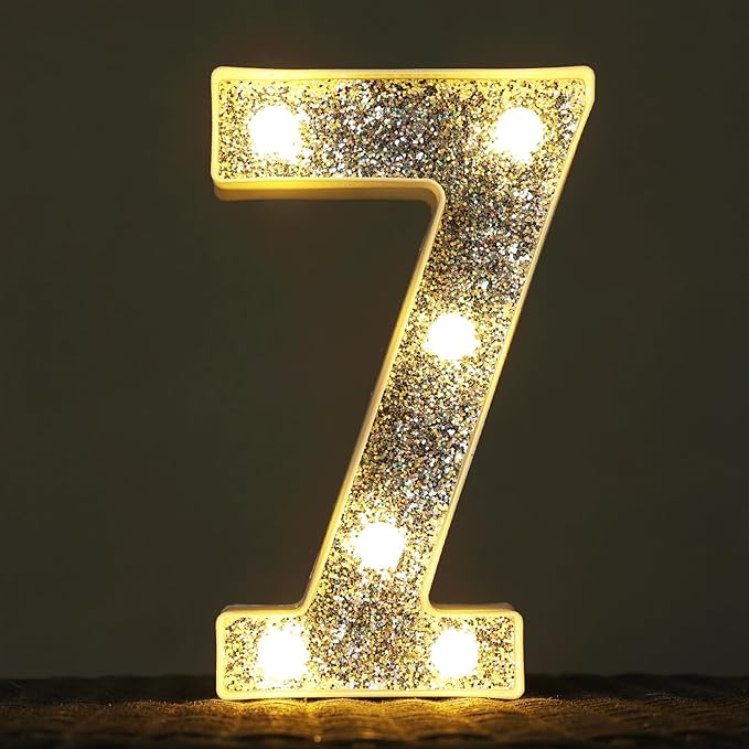 Marquee Light Letters for Table Decorations, Glitter Light Up Signs for Prom by NWLIGHT