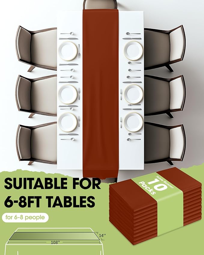 Pureegg Terracotta Plastic Table Runners - Image 5