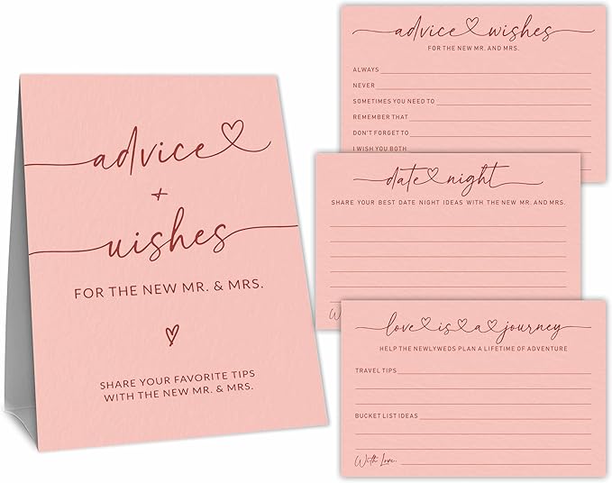 Wedding Advice Cards by dsjaidh