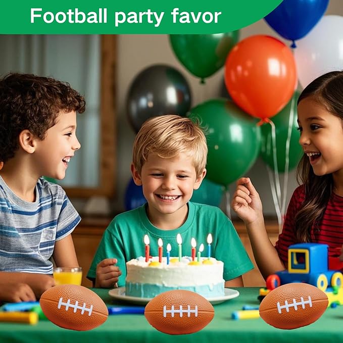 ALISSAR 6-Pack 5.7" Mini Football Stress Balls, Mini Foam Footballs - Image 6