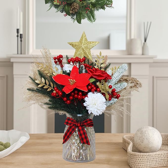 Christmas Centerpieces for Tables, Holiday Table Decor, Xmas Decorations for by RyddeligHome-AestheticHomeDecor