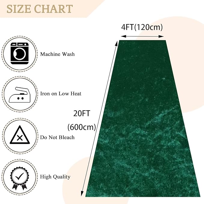 MODFUNS Emerald Green Aisle Runner - Image 2