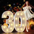 Marquee Numbers 3 Feet Tall Large Light Up Numbers 30th Birthday Decorations by Letsmakeitimpressive