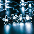 Fairy Cool White Flower String Lights, 33ft 100 LED Plug in 8 Lighting Mode by JACUXLSS