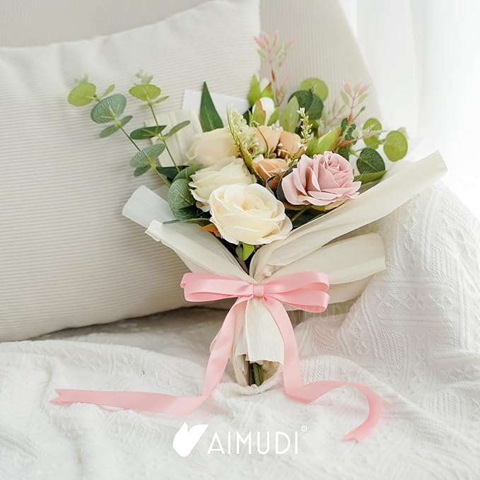 AIMUDI Baby Pink Bows 5 × 10" Satin Bows - Image 5