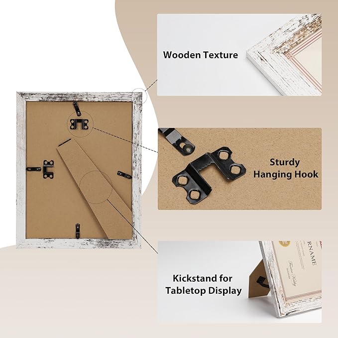 PETAFLOP Bulk Document Frames 8.5x11 Certificate Picture Frame Set of 18 - Image 5
