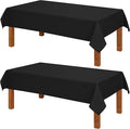 Hiasan 2 Pack Faux Linen Rectangle Tablecloth by Hiasan
