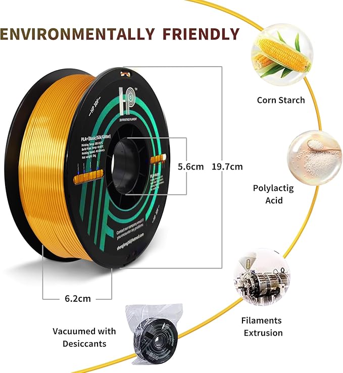 PLA Filament, Silk PLA, 3D Printer Filament, PLA Filament 1.75mm Dimensional - Image 3