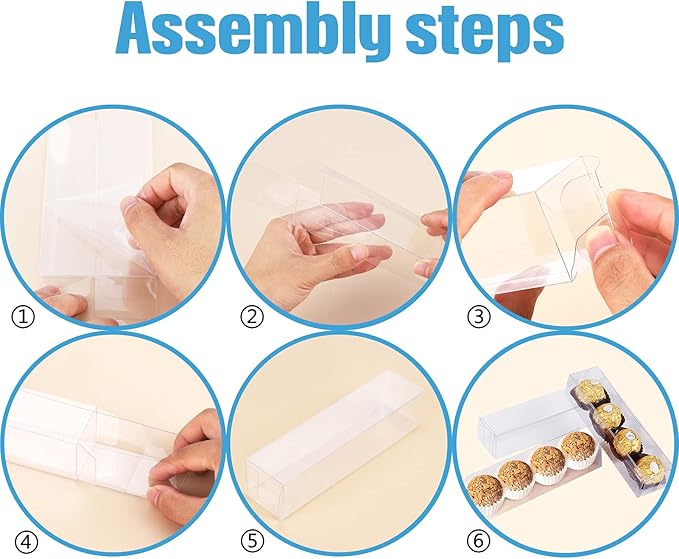 50 PCS Clear Favor Boxes, Macaron Gift Boxes - Image 4
