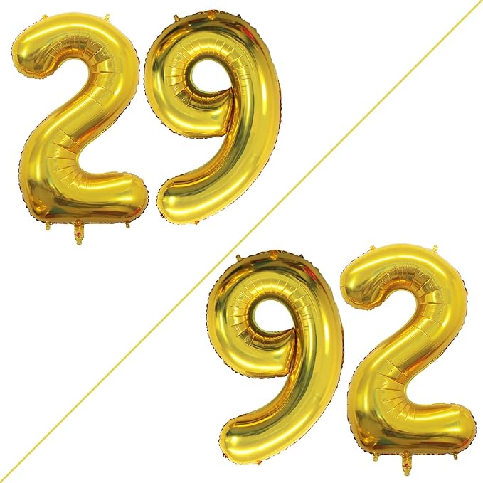 GOER Number 29 Balloons for 29th Birthday Party Decorations, 42 Inch Jumbo Foil - Image 2