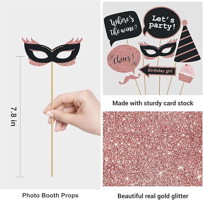 Party Birthday Photo Booth Props - Image 5