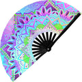 GloFX UV Glow Mandala Rave Handheld Fan by GloFX