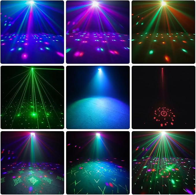 3-in-1 Disco Party Lights, LED DJ Rave Strobe Light, Sound Activated Remote - Image 4