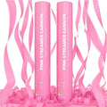 Pink Streamer Cannon Poppers | 2 Pack | Biodegradable Pink Streamers | TUR by TURPartySupplies