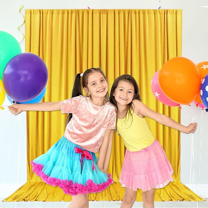 10ft x 10ft Yellow Backdrop Curtains - Image 6