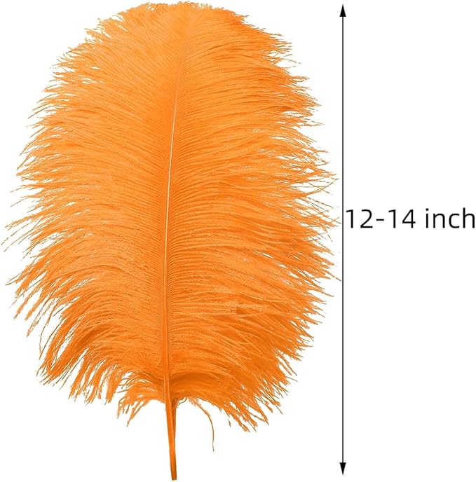 Ballinger Orange Large Ostrich Feathers - Image 3