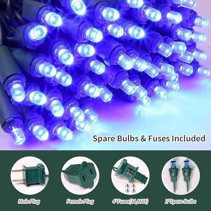 60 Count Blue - String Lights - LED Christmas Lights, Mini led Lights - Image 2