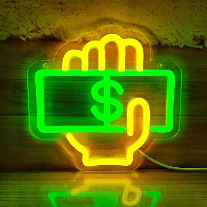 Cashier Neon Sign Love Money Neon Signs - Image 7
