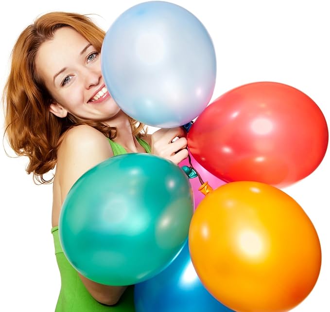 100 Pack Balloons, 12 inch Balloons Assorted Colors - Image 2