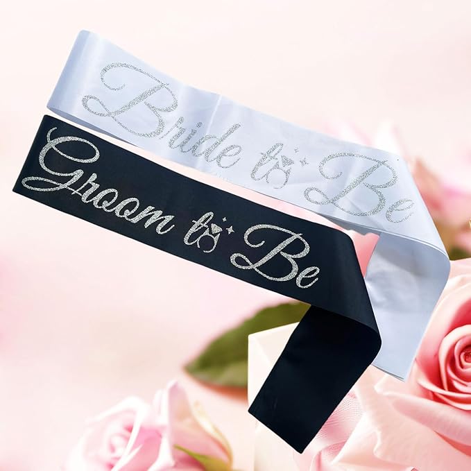 Bride Sash Bachelorette Party Bride and Groom to Be Sash - Image 3