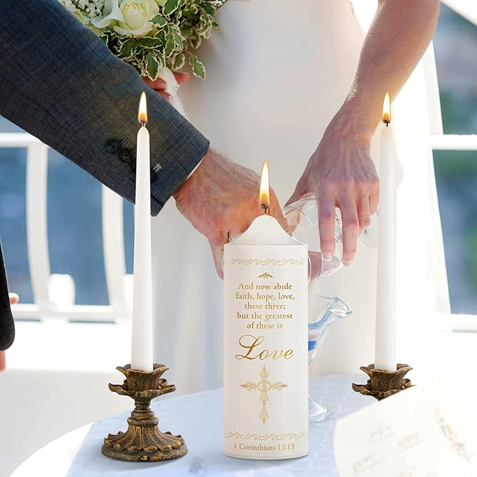 Frienda Unity Candles for Wedding Ceremony Set Wedding Unity Taper Candles - Image 6